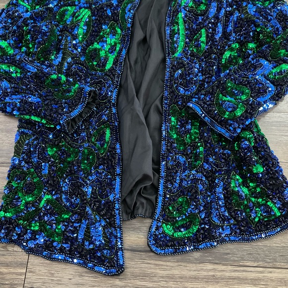 Vintage Jakelin Designs Silk Jacket Sz 2X - Picture 6 of 6